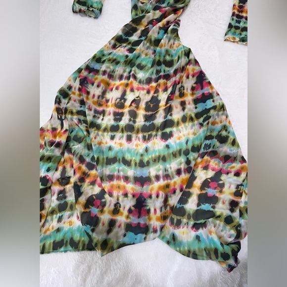 Festival Maxi Robe Dress Overcoat - XS/S - Hippy Summer Cape Coachella Flirty​ - Picture 2 of 8